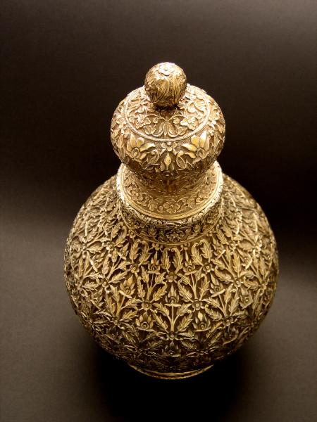 206. Mughal Silver Vase, India - Michael Backman Ltd