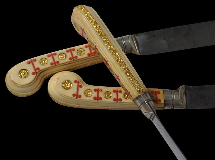 Swahili Coast Ivory and Gold Knives Michael Backman Ltd