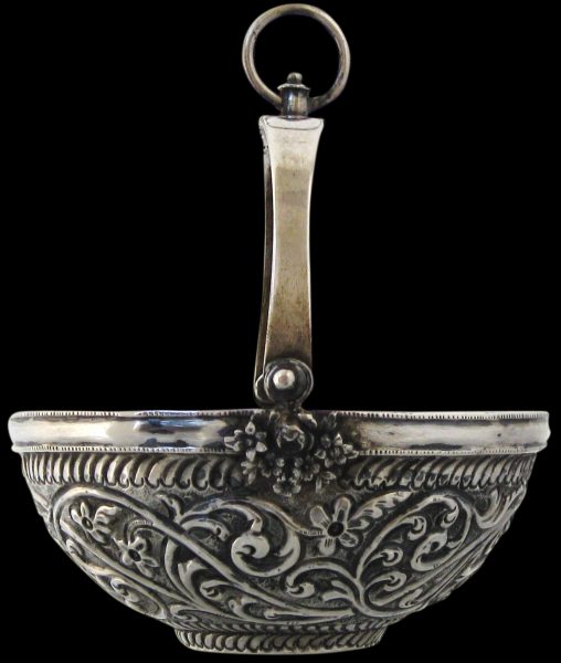 Algerian Repoussed Silver Hammam Bowl - Michael Backman Ltd