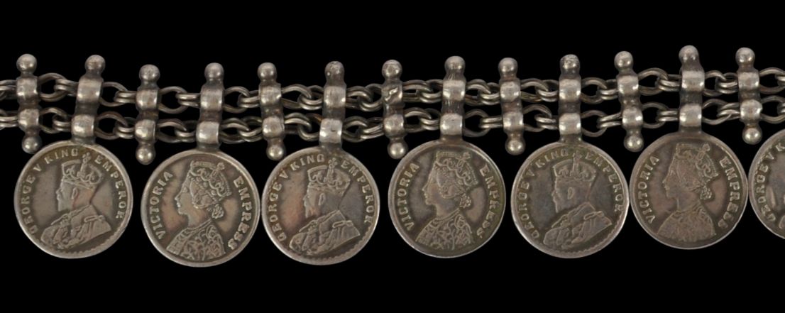 Indian Silver Coin Necklace - Michael Backman Ltd