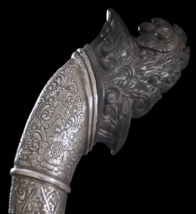 Fine, Malay Sword (Klewang) with Horn Hilt & Silver Mounts - Michael ...