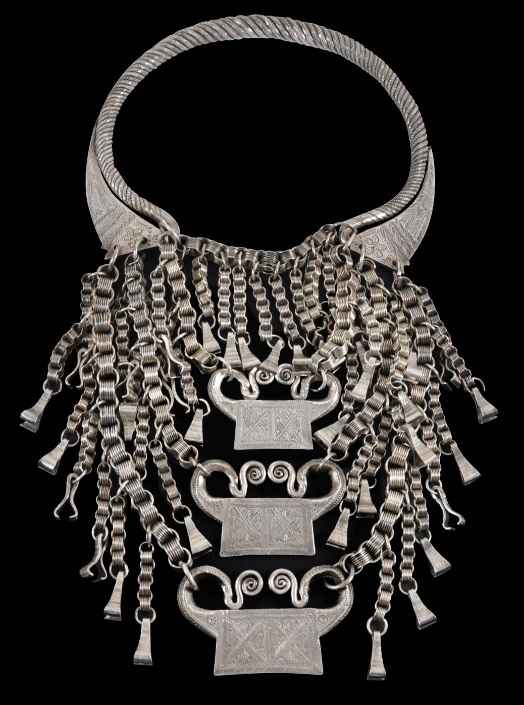 Men 30 inch beaded necklace Txiv dad K6 Hmong Necklace spirit lock Adam men necklace