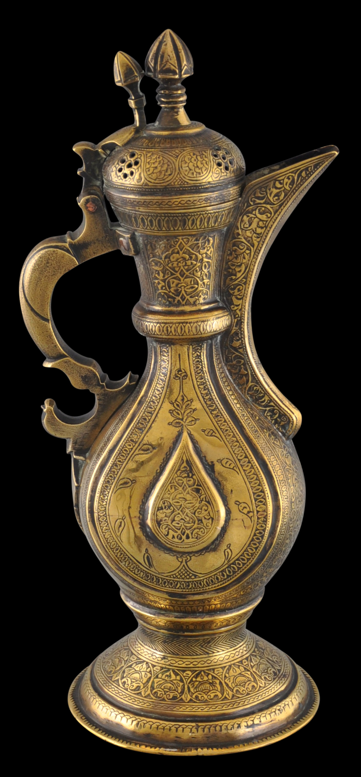 Bukharan Brass Teapot or Ewer - Michael Backman Ltd