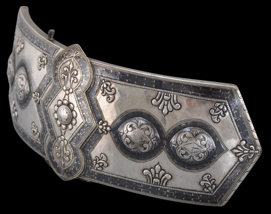 Caucasian Niello Silver Buckle - Michael Backman Ltd