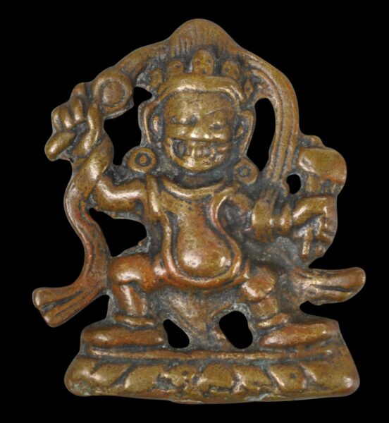 Tibetan Deity Tokcha, probably Damchen Garwai Nakpo - Michael Backman Ltd