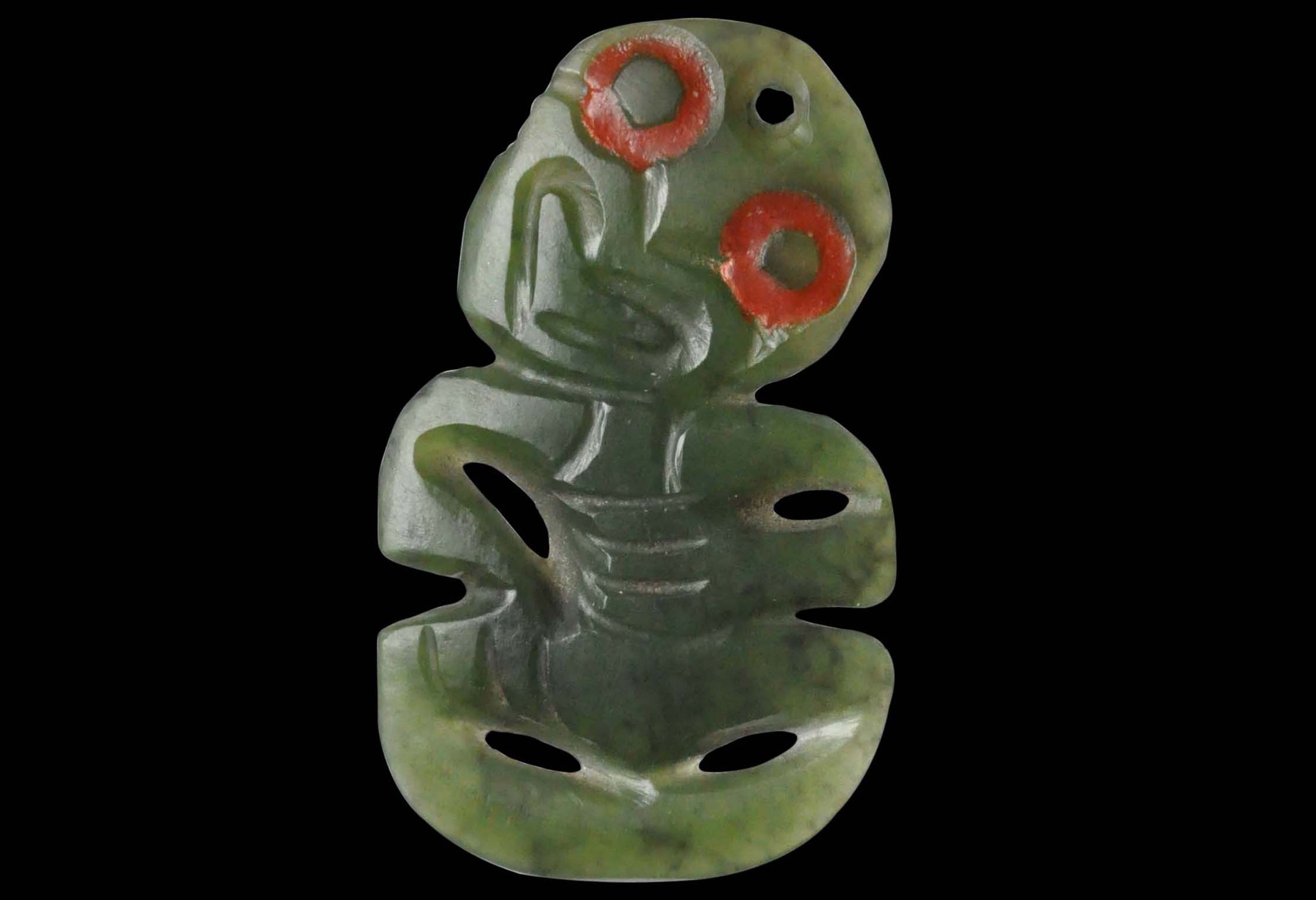 Maori Tiki Pounamu Necklace - Greenstone Necklace – An Eye 4 Art