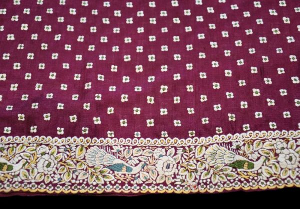 Embroidered Akho Gara Sari