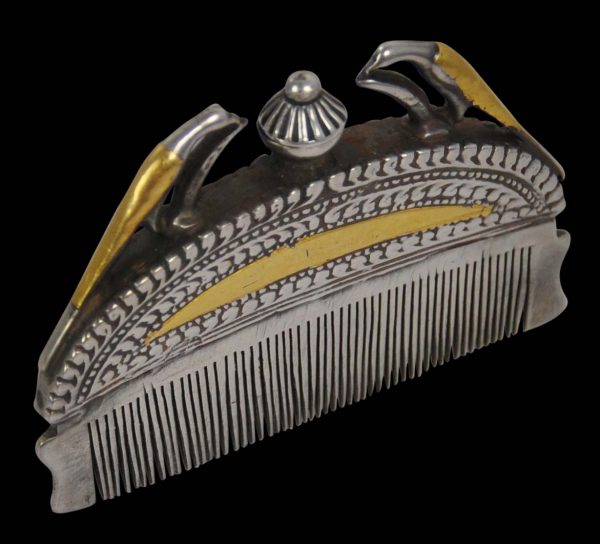 Indian Parcel-Gilded Silver Perfume Comb - Michael Backman Ltd