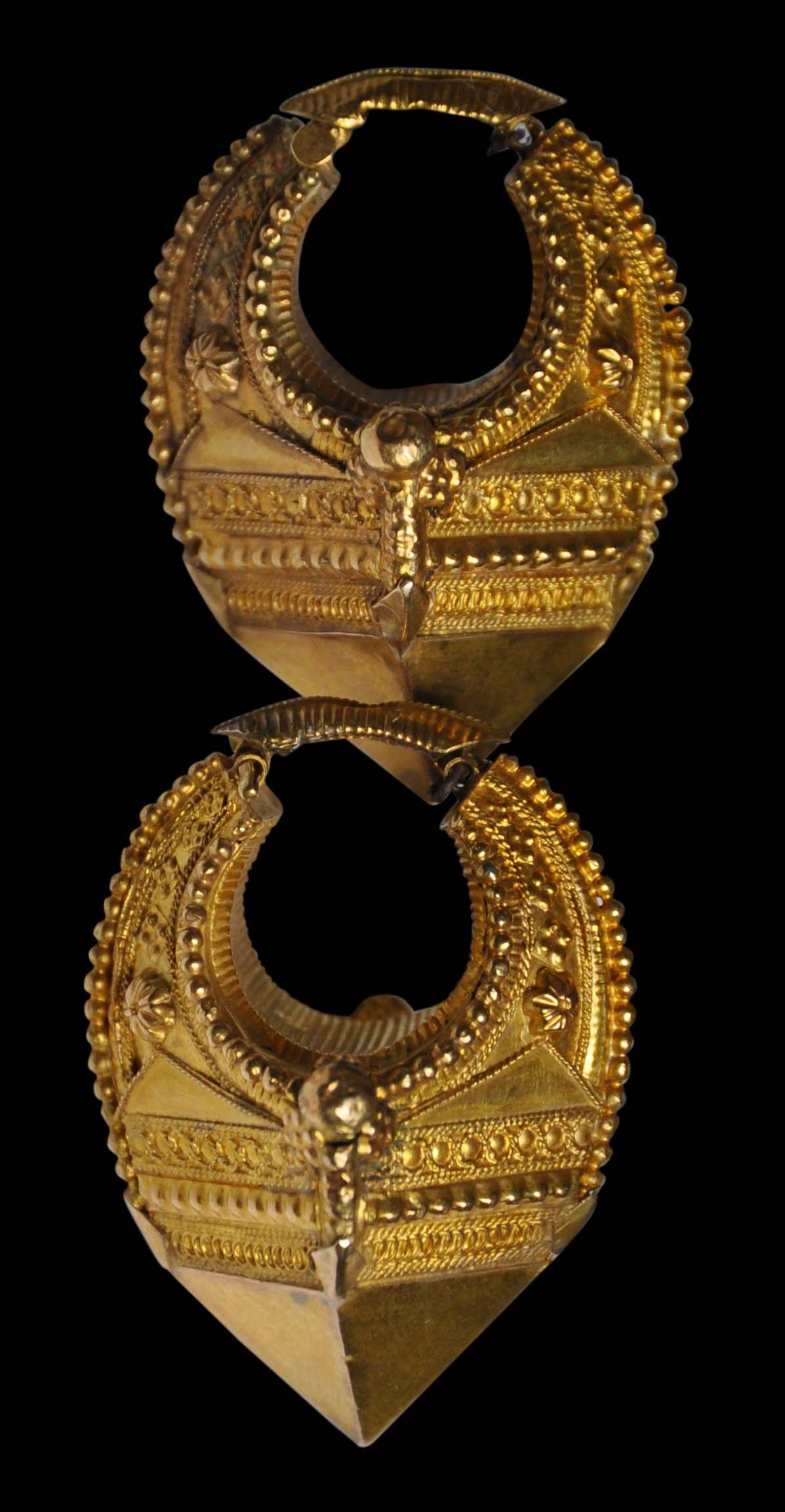 Gold Jadau Navrattan Earings Bridal Punjabi Indian Wedding Earrings Tikka  Muslim | eBay