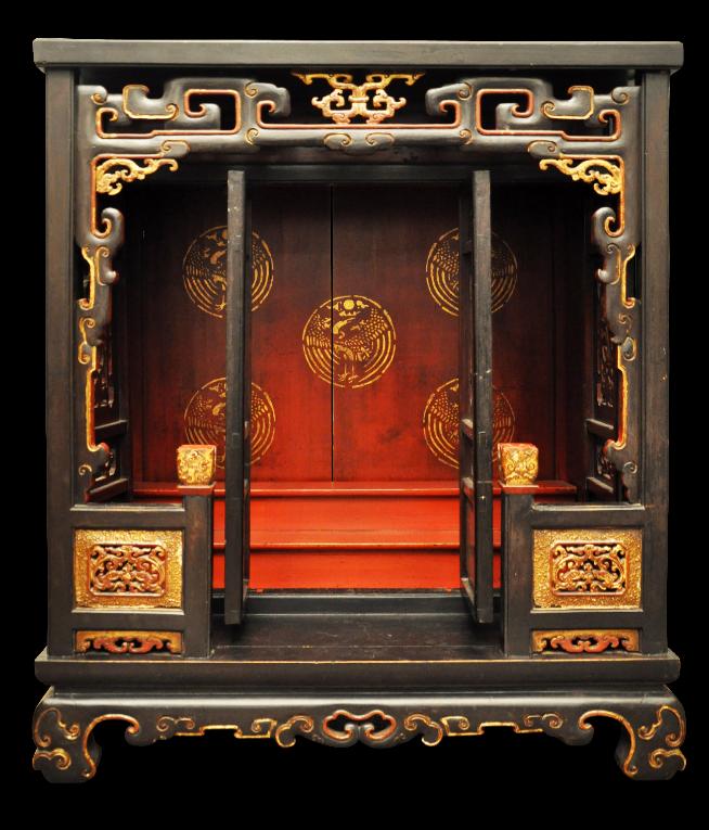 Gold Ancestral Shrine Cabinet